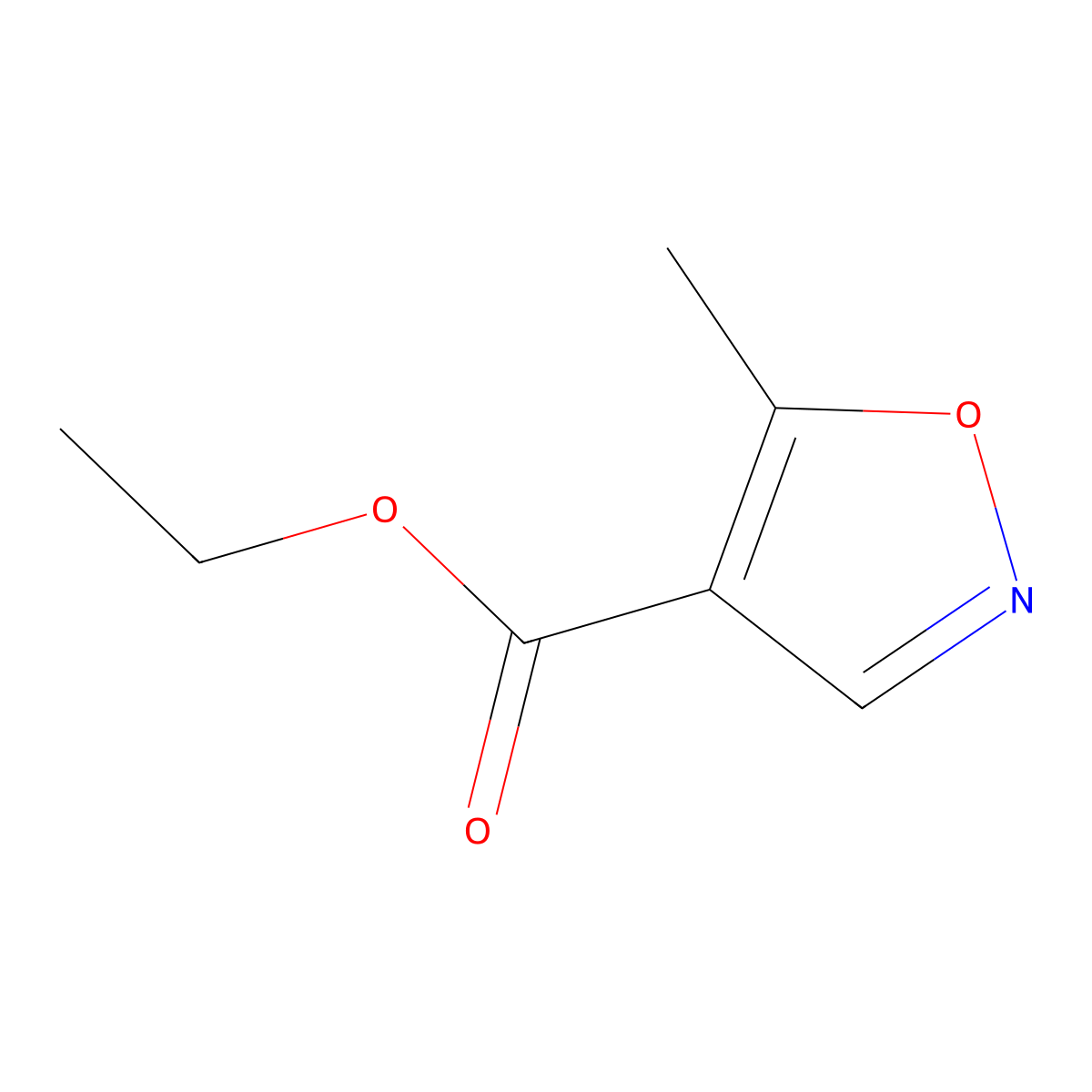 Ethyl 5-methylisoxazole-4-carboxylate molecular structure, CAS 51135-73-0