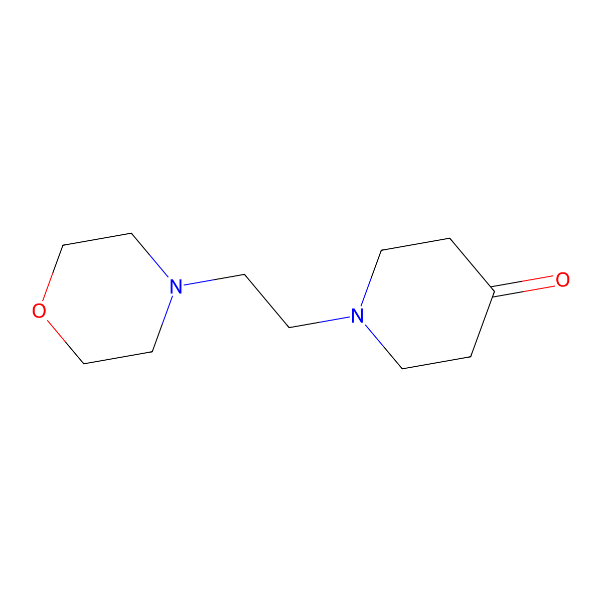 1-[2-(Morpholin-4-yl)ethyl]piperidin-4-one molecular structure, CAS 51137-77-0
