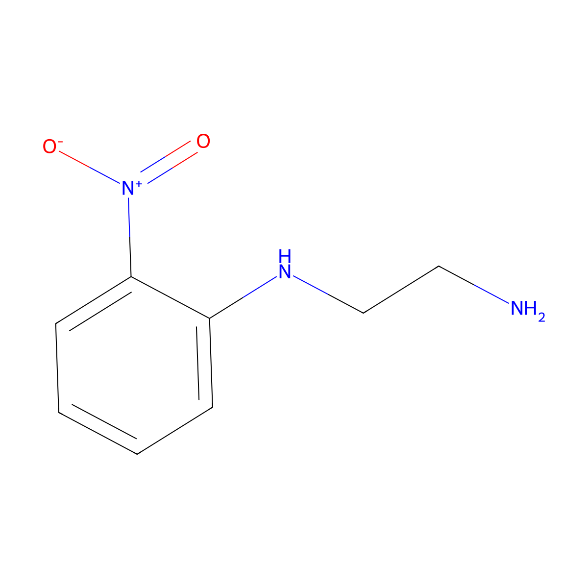 N-(2-aminoethyl)-2-nitroaniline molecular structure, CAS 51138-16-0
