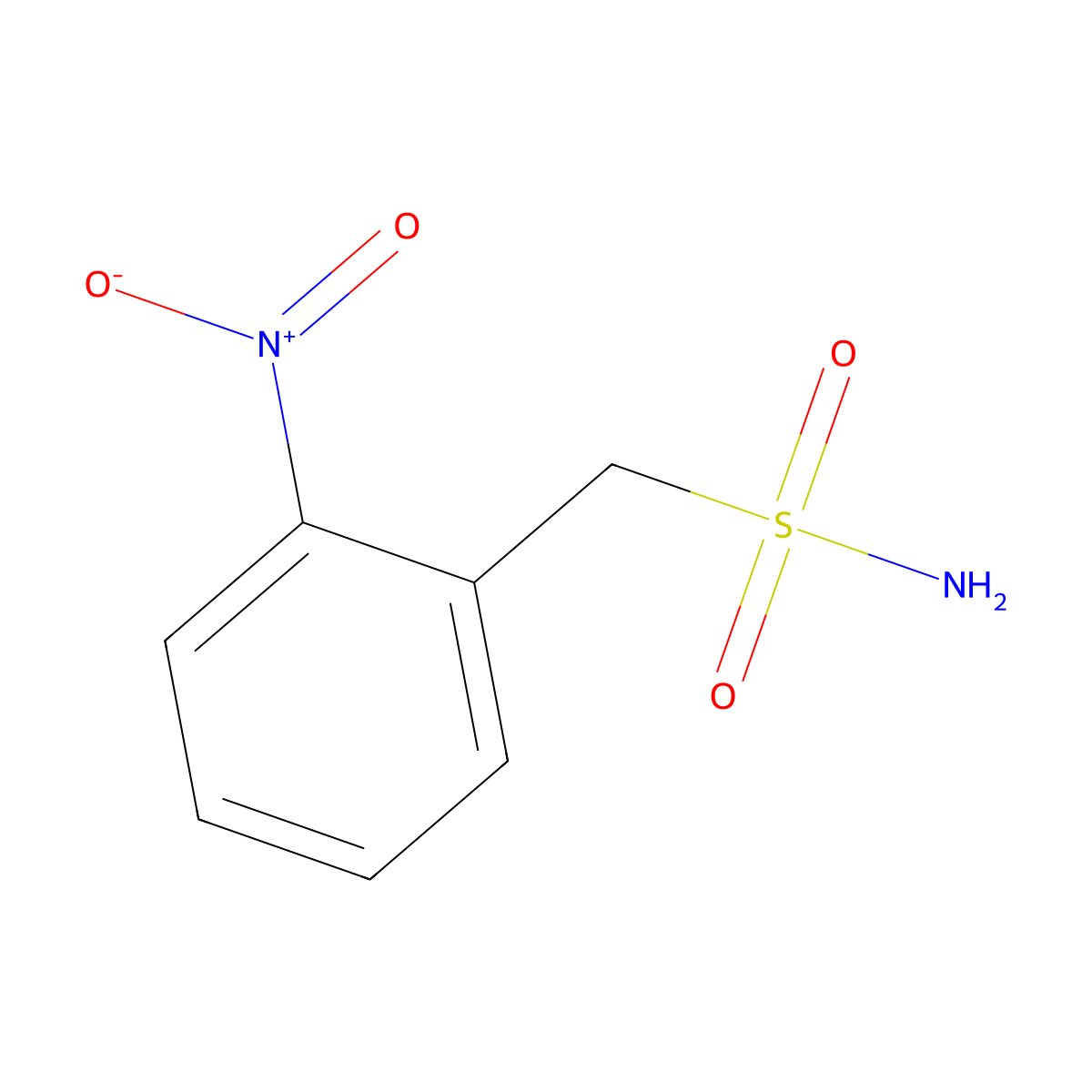 (2-Nitrophenyl)methanesulfonamide molecular structure, CAS 51145-00-7