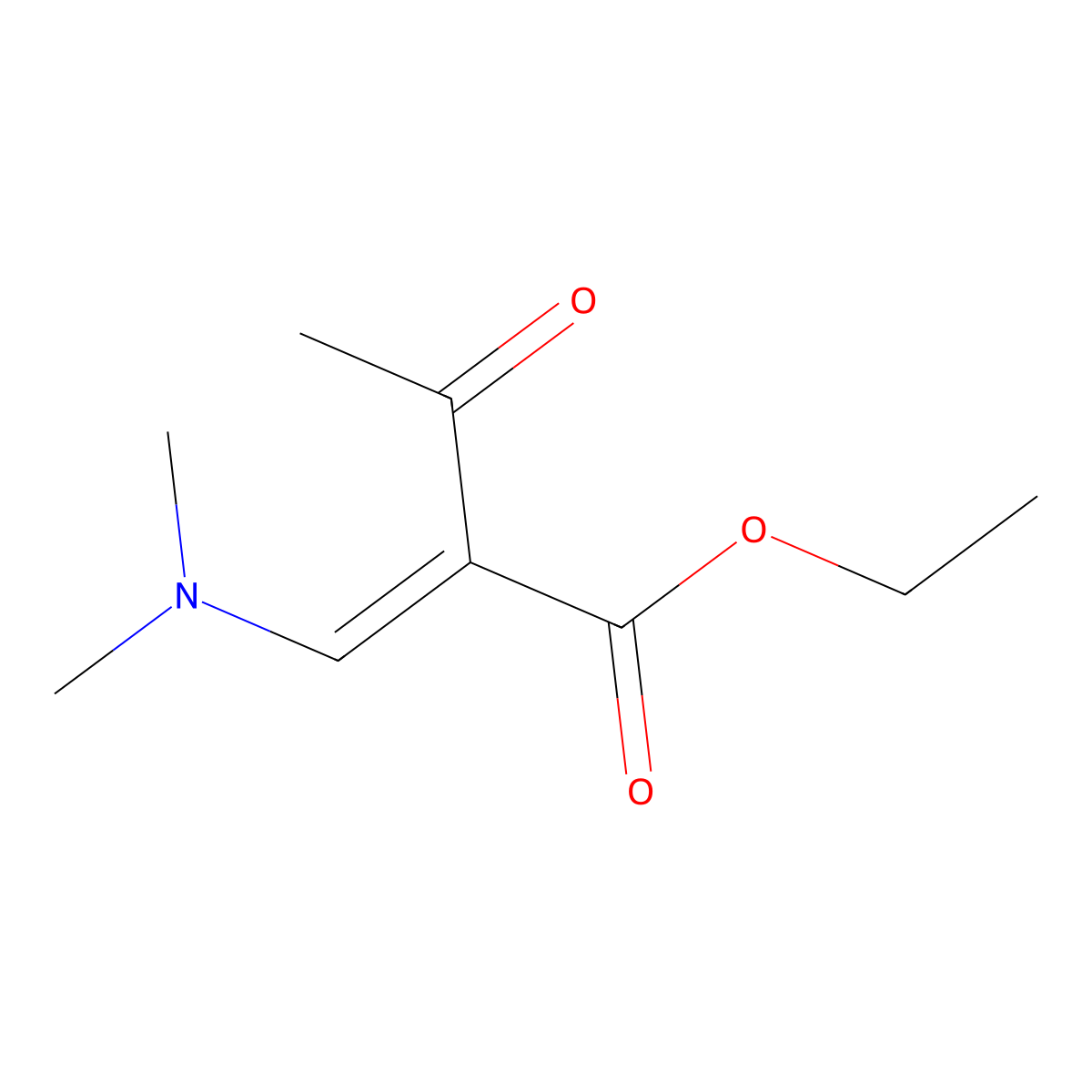 Ethyl 2-((dimethylamino)methylene)acetoacetate molecular structure, CAS 51145-57-4