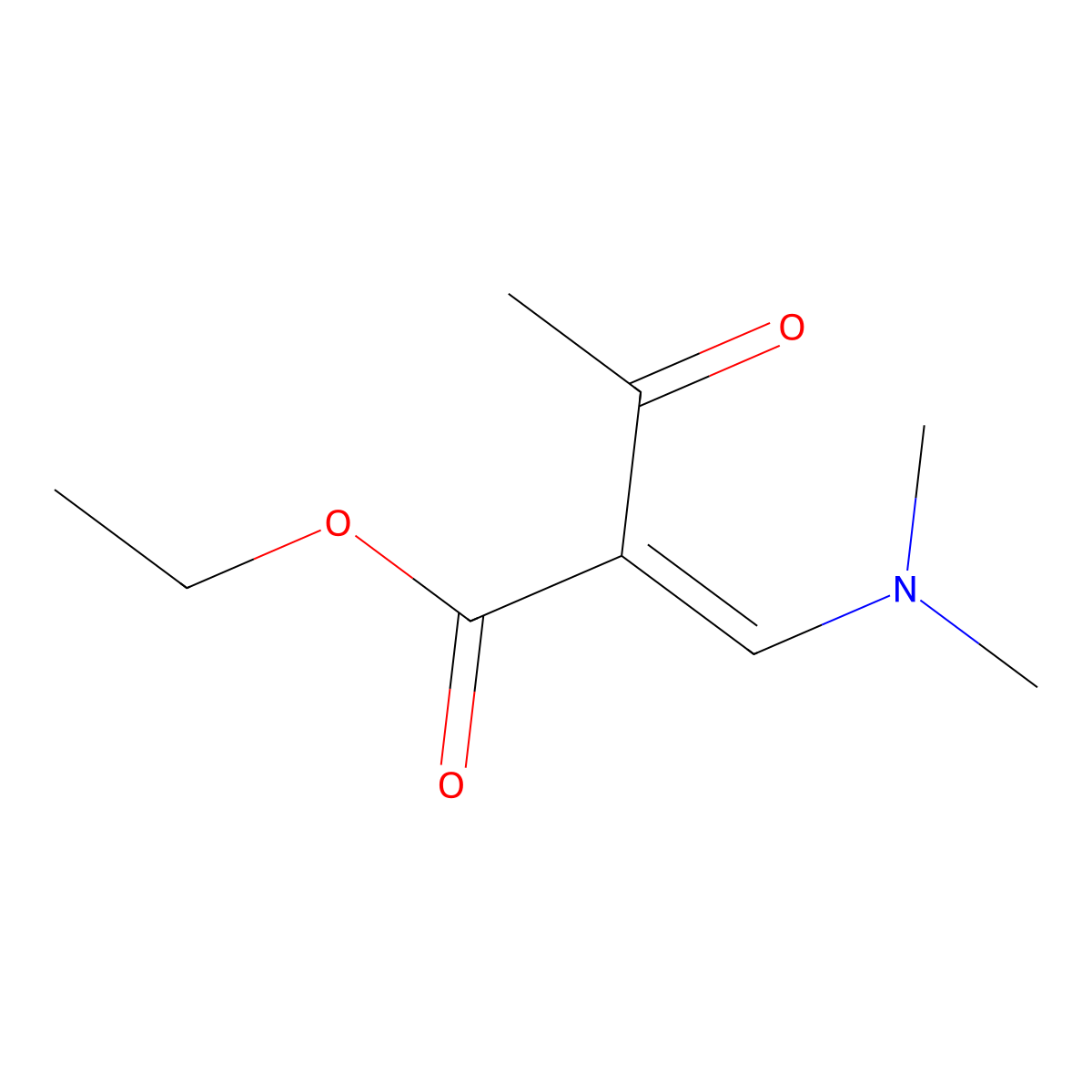 Ethyl 2-((dimethylamino)methylene)acetoacetate molecular structure, CAS 51145-57-4