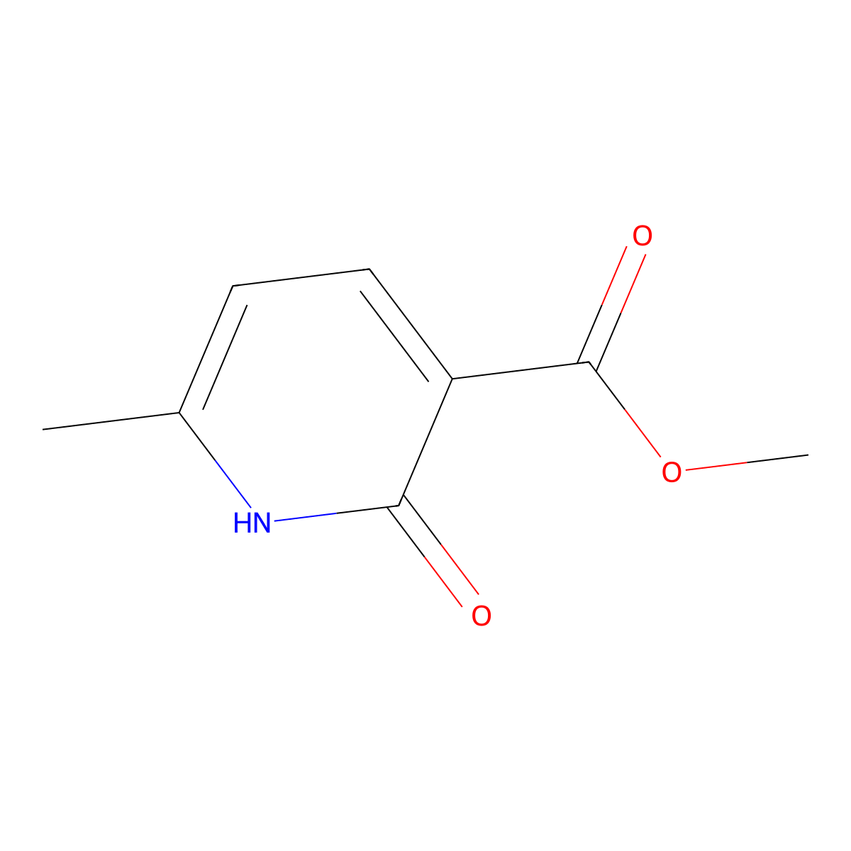 Methyl 2-hydroxy-6-methylpyridine-3-carboxylate molecular structure, CAS 51146-06-6