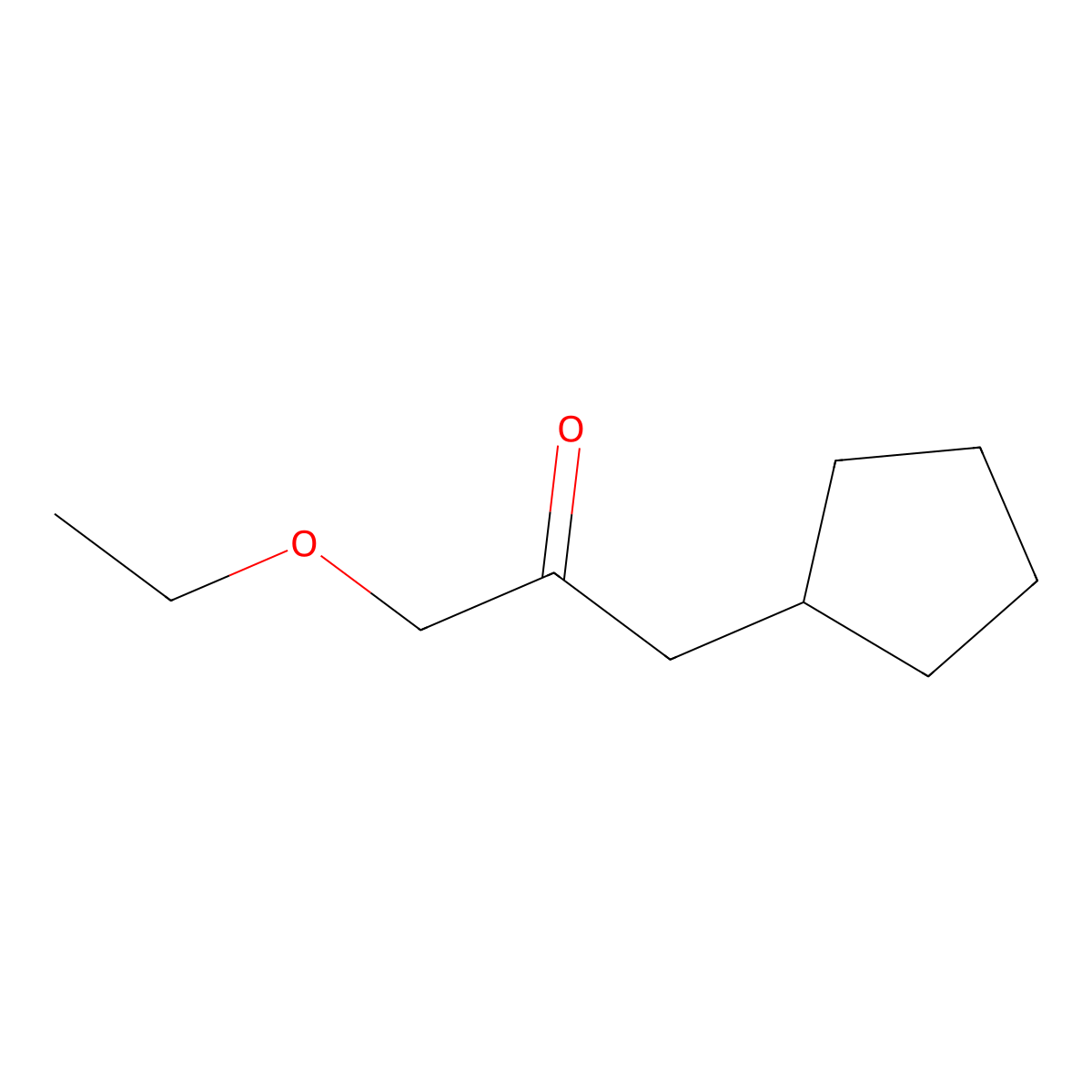 1-Cyclopentyl-3-ethoxypropan-2-one molecular structure, CAS 51149-71-4