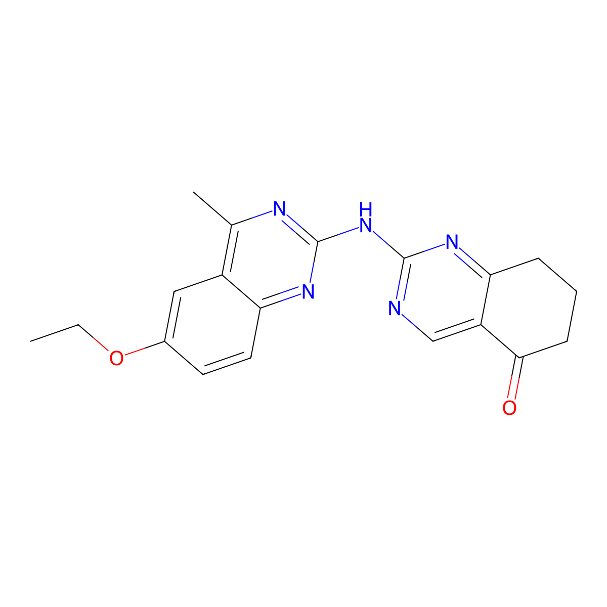2-[(6-ethoxy-4-methylquinazolin-2-yl)amino]-7,8-dihydroquinazolin-5(6H)-one molecular structure, CAS 511514-71-9