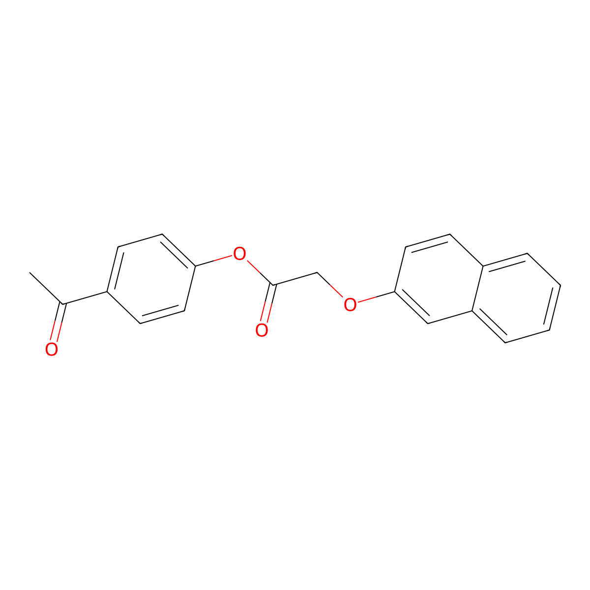 4-Acetylphenyl (naphthalen-2-yloxy)acetate molecular structure, CAS 511516-07-7