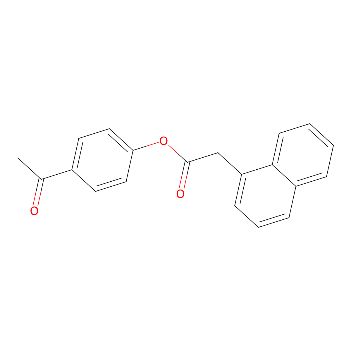 4-Acetylphenyl naphthalen-1-ylacetate molecular structure, CAS 511516-27-1