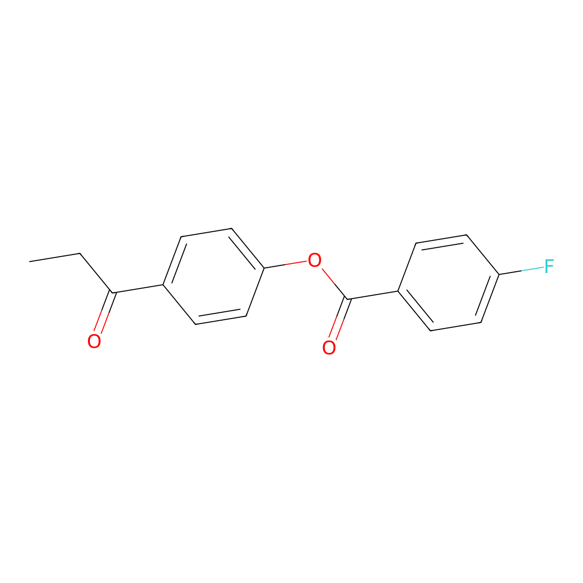 4-Propionylphenyl 4-fluorobenzoate molecular structure, CAS 511516-36-2