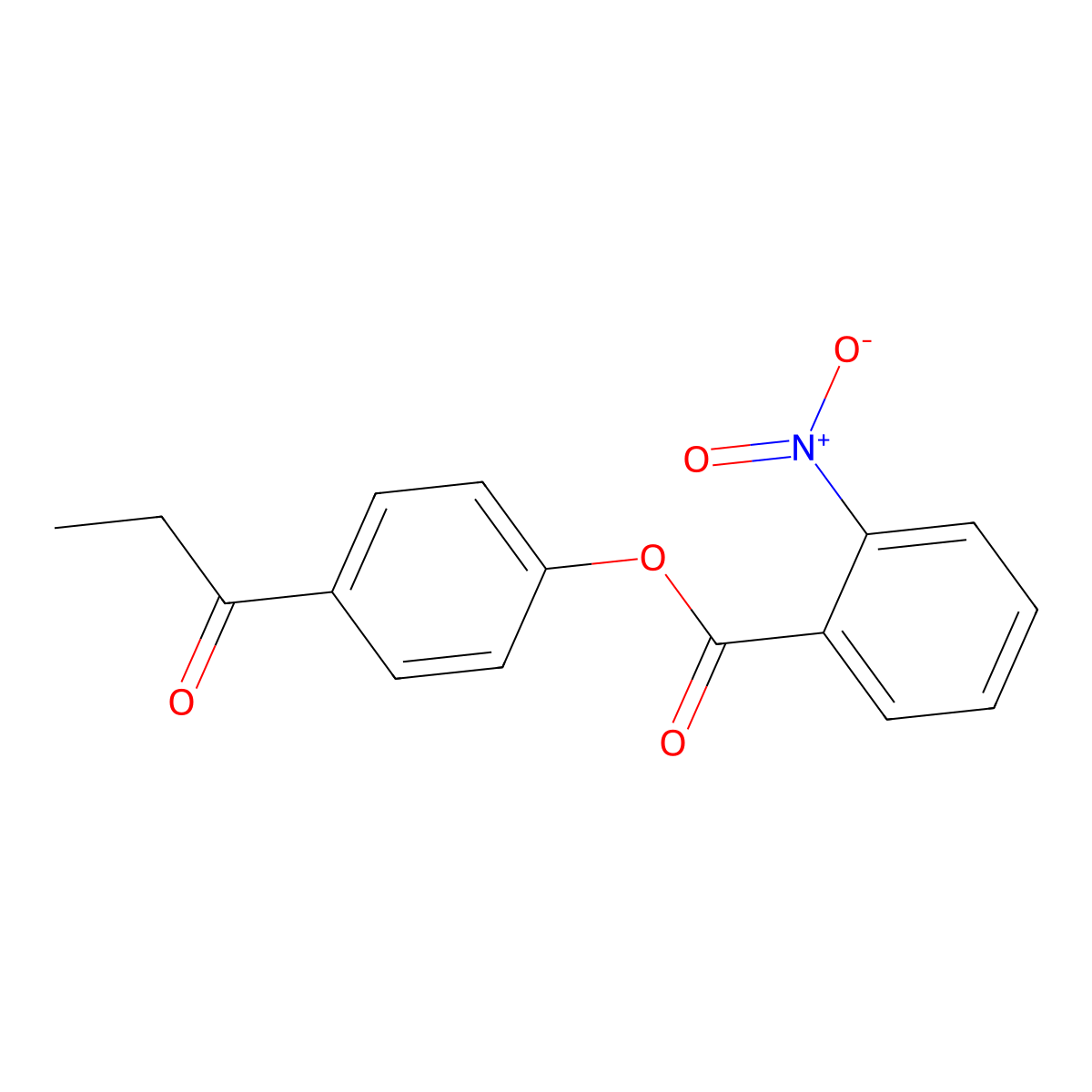4-Propanoylphenyl 2-nitrobenzoate molecular structure, CAS 511516-37-3