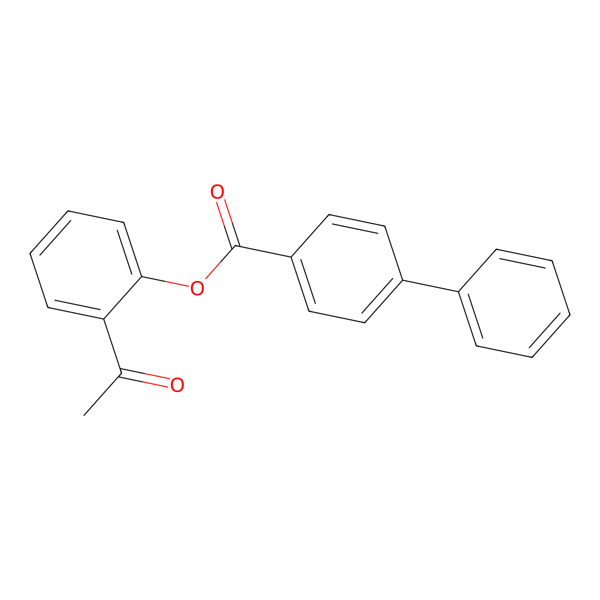 2-Acetylphenyl [1,1'-biphenyl]-4-carboxylate molecular structure, CAS 511516-64-6