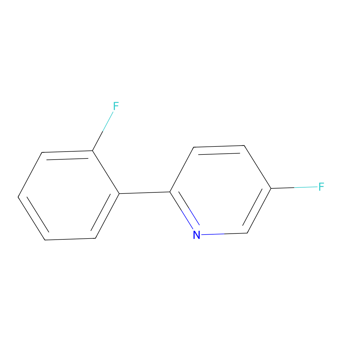 5-Fluoro-2-(2-fluorophenyl)pyridine molecular structure, CAS 511522-73-9