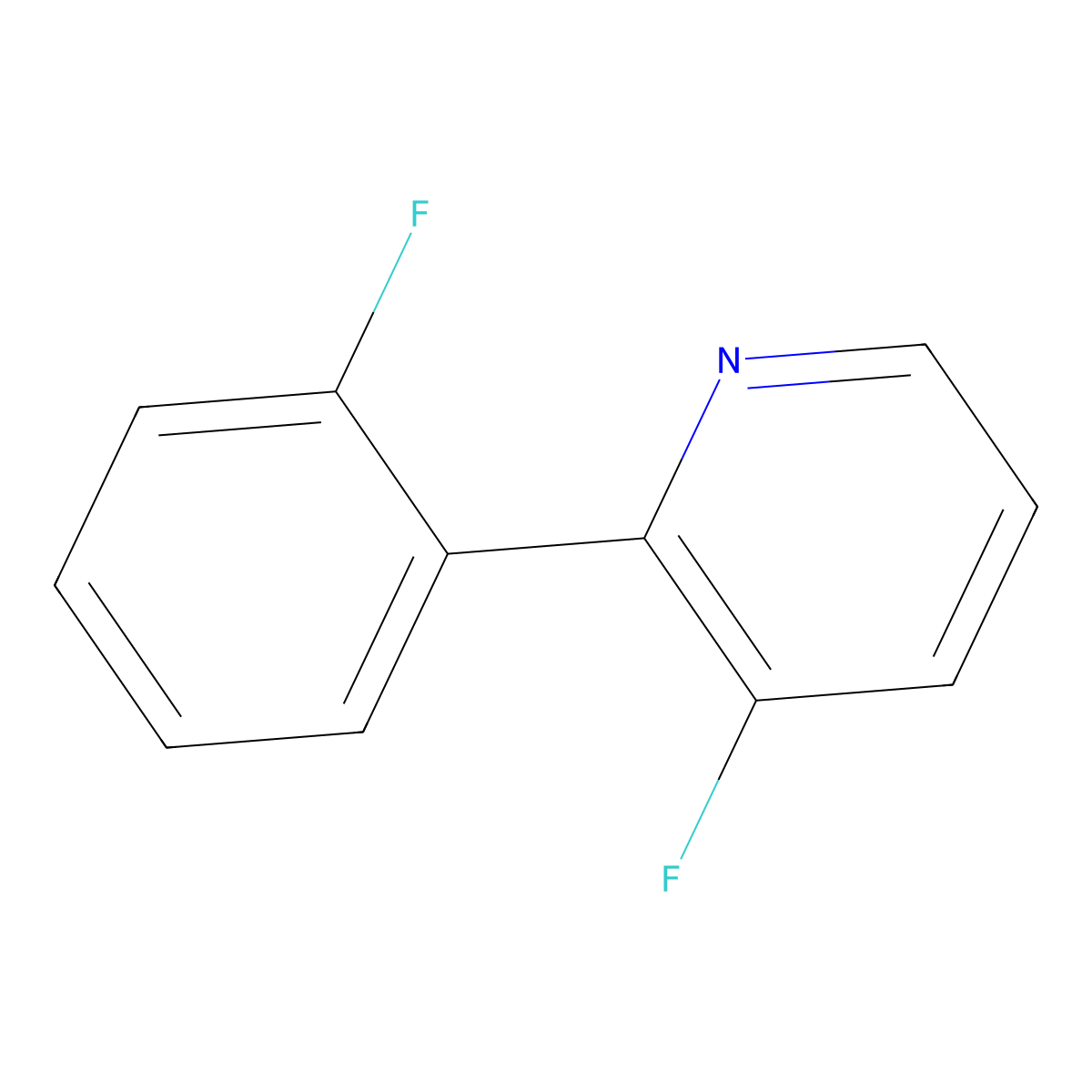 3-Fluoro-2-(2-fluorophenyl)pyridine molecular structure, CAS 511522-76-2