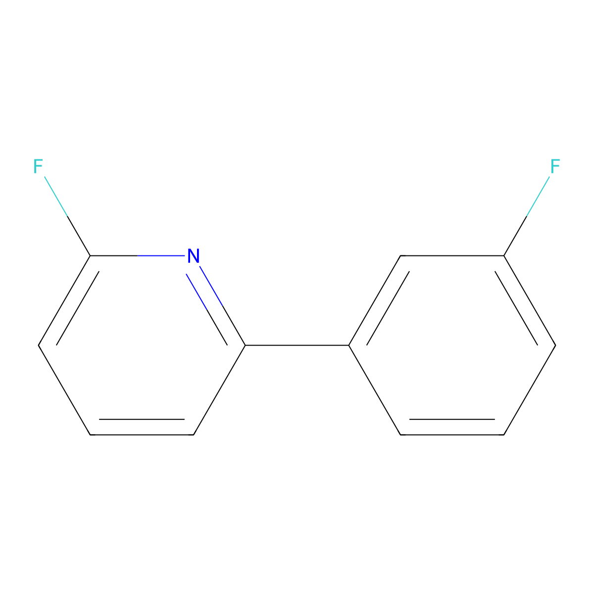 2-Fluoro-6-(3-fluorophenyl)pyridine molecular structure, CAS 511522-77-3
