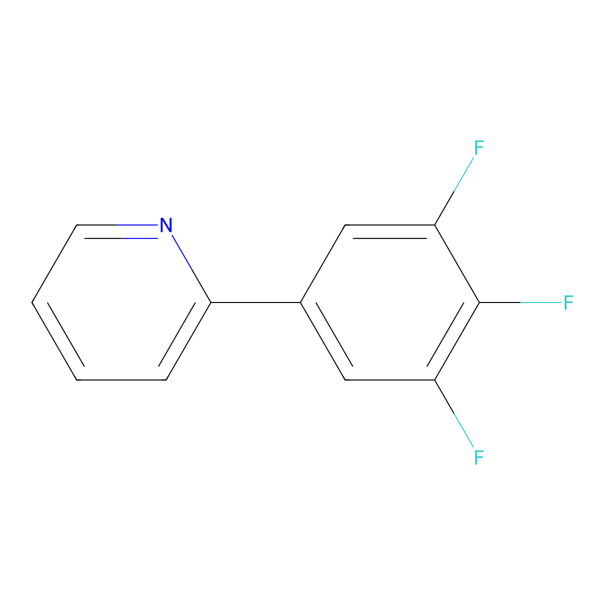 2-(3,4,5-Trifluorophenyl)pyridine molecular structure, CAS 511522-81-9