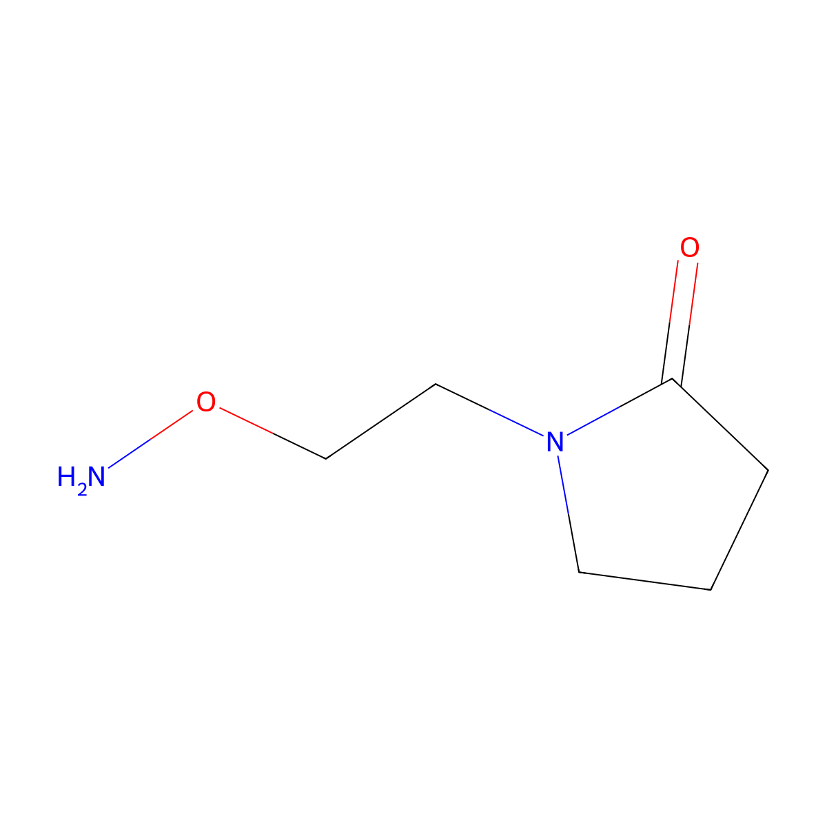 1-(2-(Aminooxy)ethyl)pyrrolidin-2-one molecular structure, CAS 511531-60-5