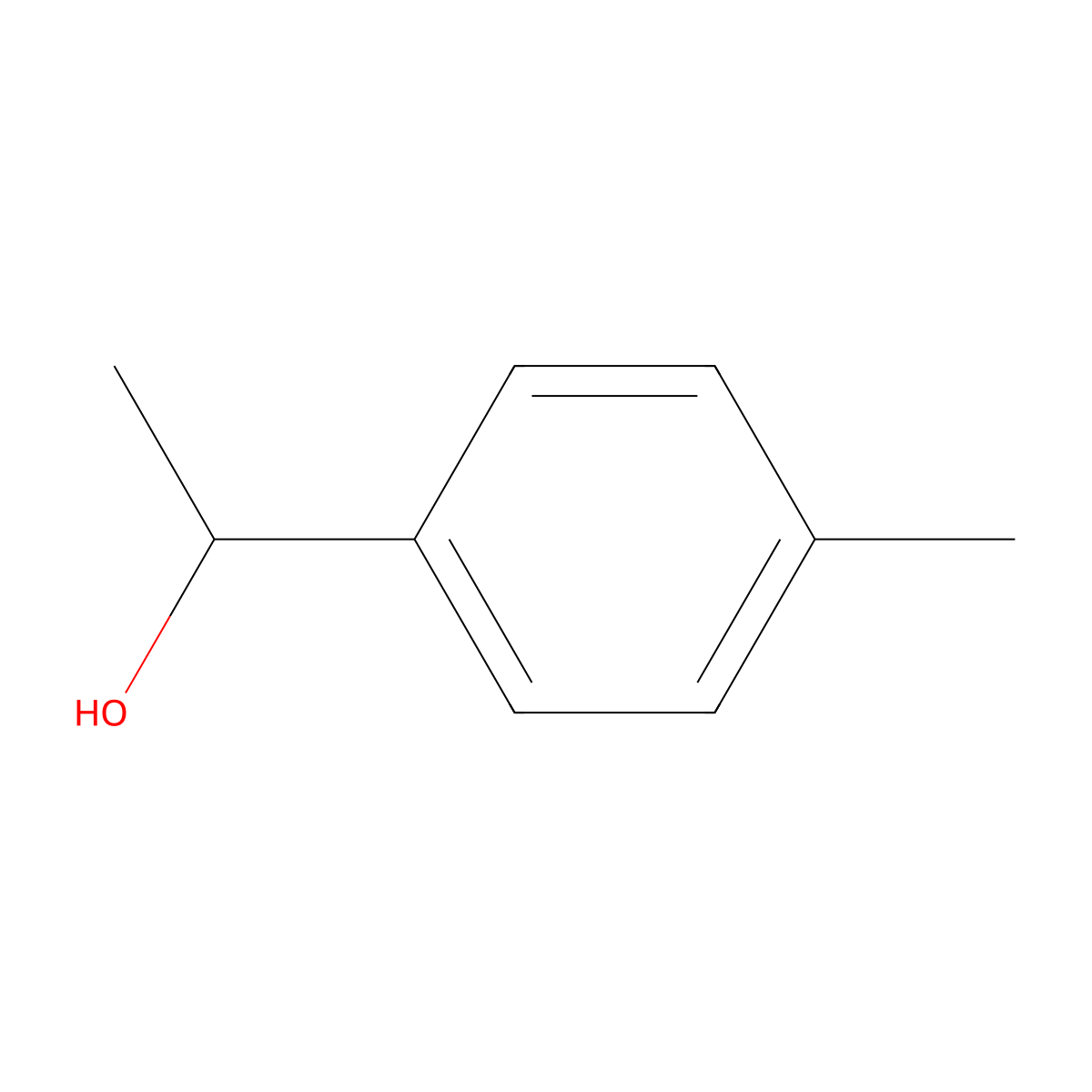 1-p-Tolylethanol, (-)- molecular structure, CAS 51154-54-2