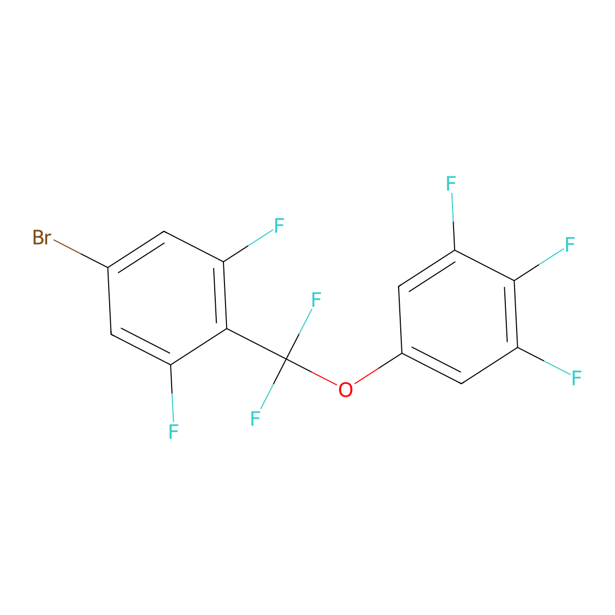 5-[(4-Bromo-2,6-difluorophenyl)difluoromethoxy]-1,2,3-trifluorobenzene molecular structure, CAS 511540-64-0