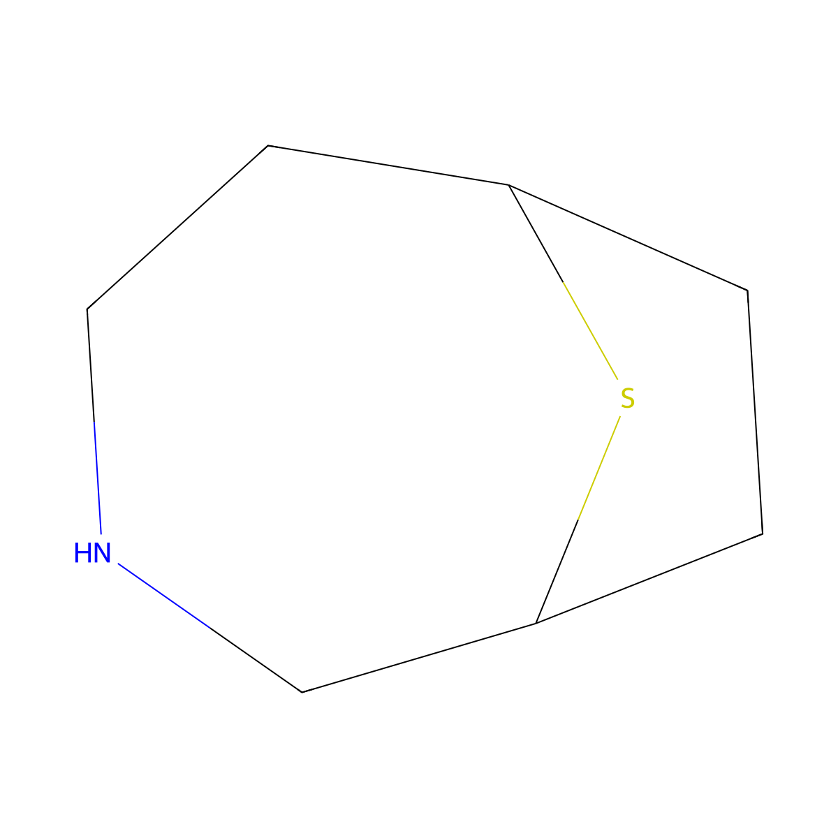 9-Thia-3-azabicyclo[4.2.1]nonane molecular structure, CAS 51158-00-0