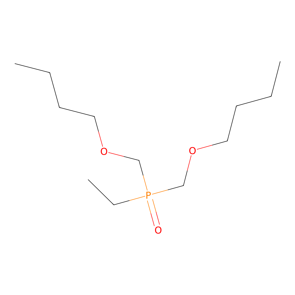 Bis(butoxymethyl)(ethyl)oxo-lambda~5~-phosphane molecular structure, CAS 5116-06-3