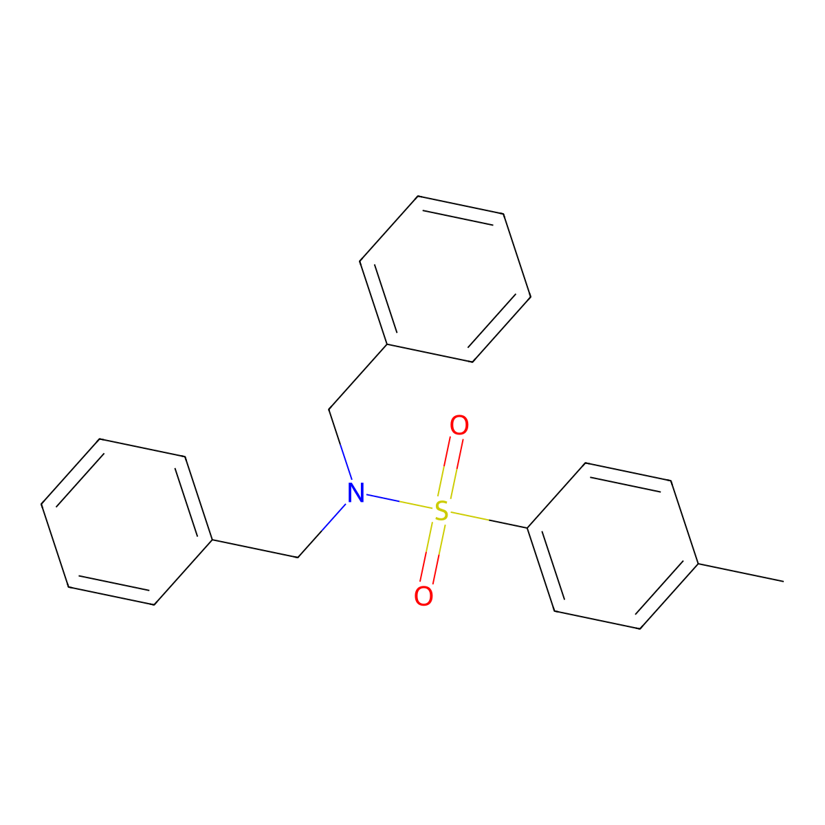 N,N-Dibenzyl-4-methylbenzene-1-sulfonamide molecular structure, CAS 5116-35-8