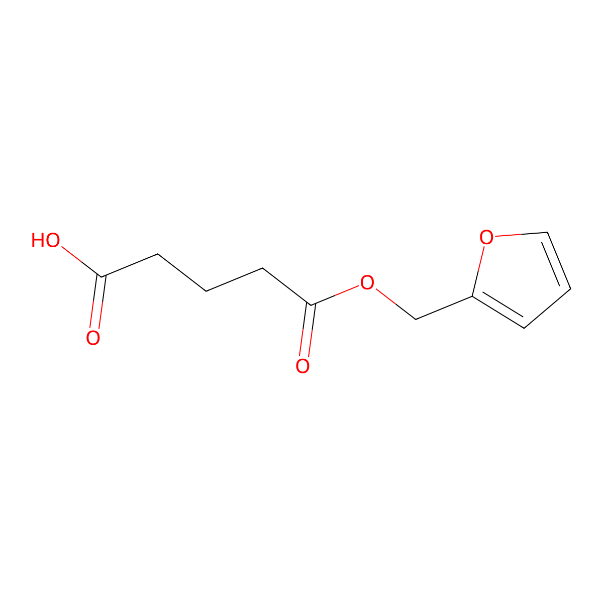 5-[(Furan-2-yl)methoxy]-5-oxopentanoic acid molecular structure, CAS 5116-49-4