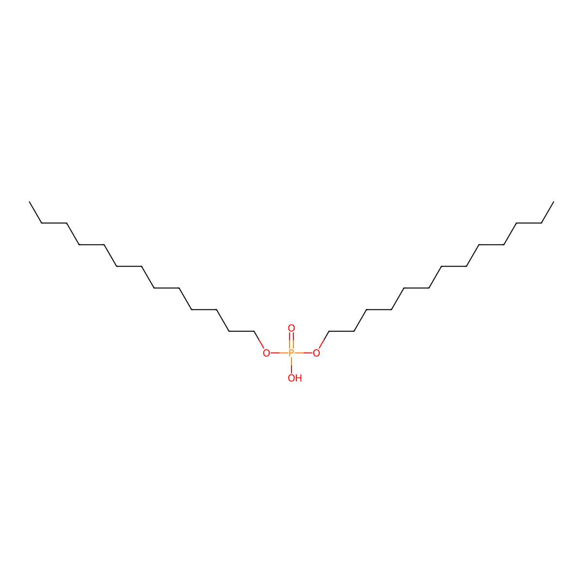 Bis(tridecan-1-yl) hydrogen phosphate molecular structure, CAS 5116-95-0