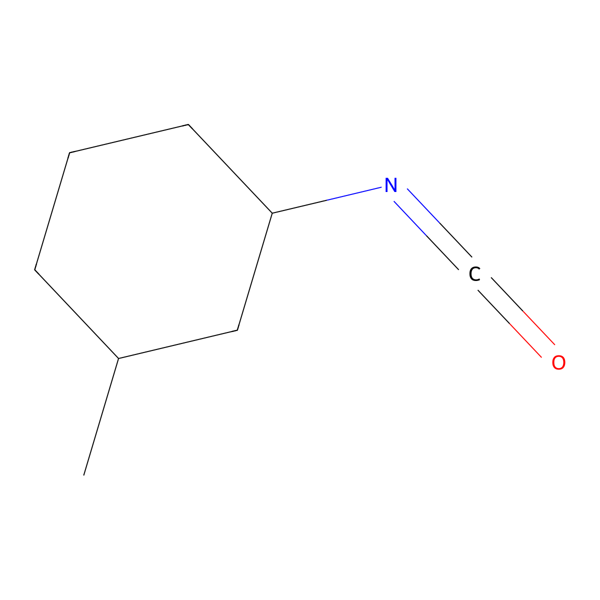 1-Isocyanato-3-methylcyclohexane molecular structure, CAS 51163-23-6