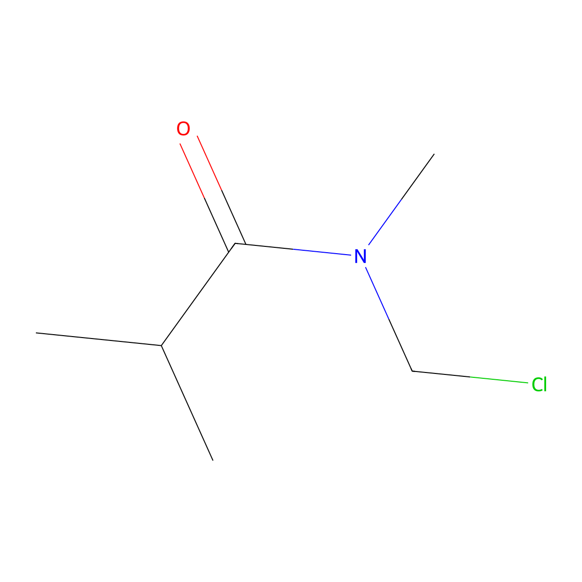N-(chloromethyl)-N-methylisobutyramide molecular structure, CAS 51164-43-3