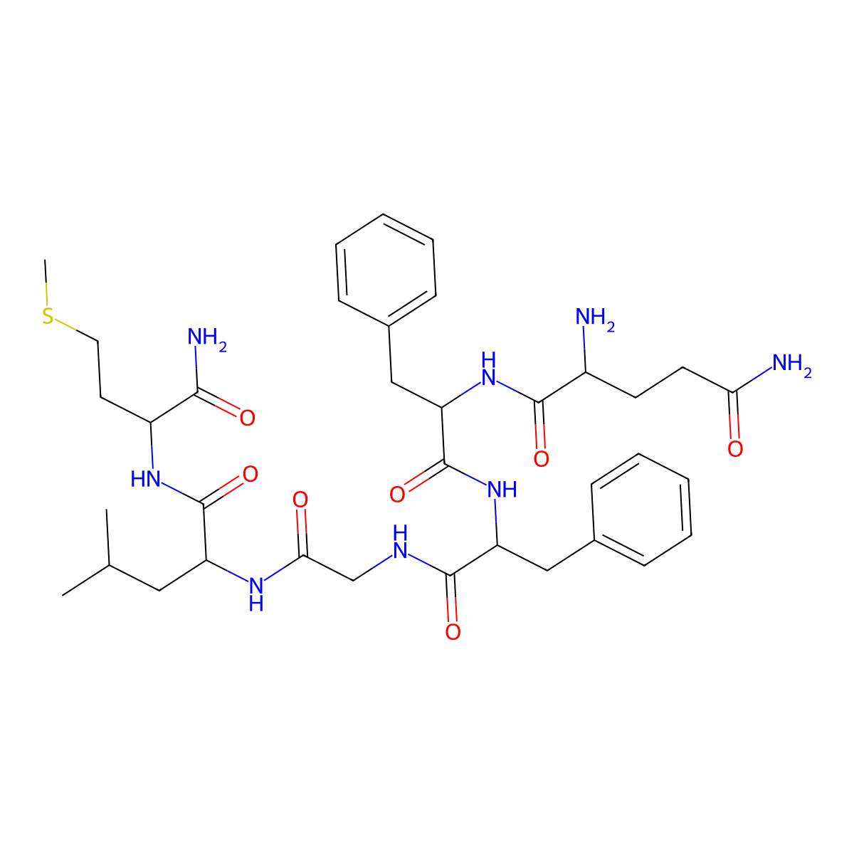 Substance P (6-11) molecular structure, CAS 51165-07-2