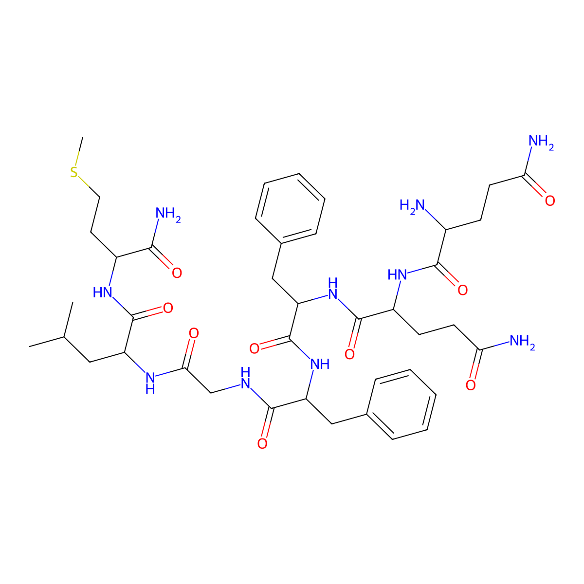 Substance P (5-11) molecular structure, CAS 51165-09-4
