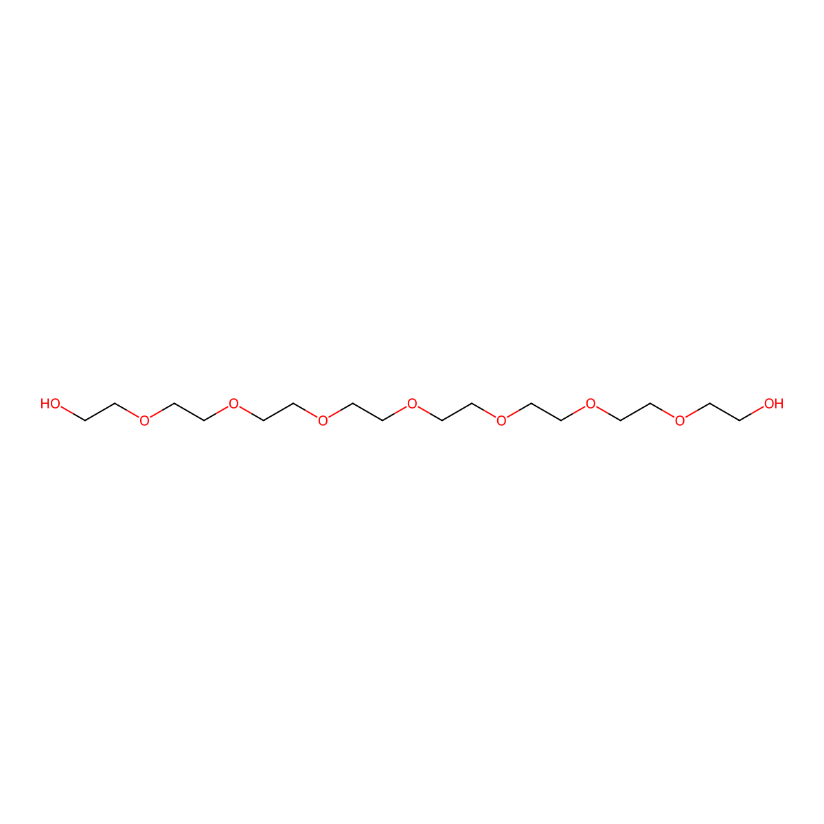 Octaethylene glycol molecular structure, CAS 5117-19-1