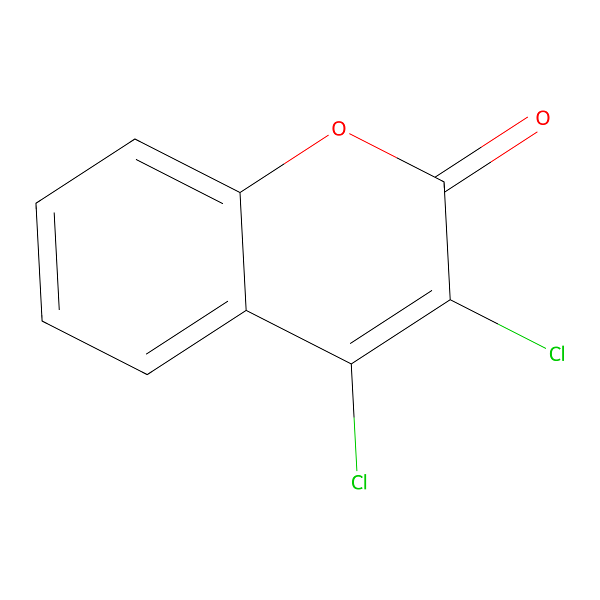 3,4-Dichloro-2h-chromen-2-one molecular structure, CAS 5117-56-6