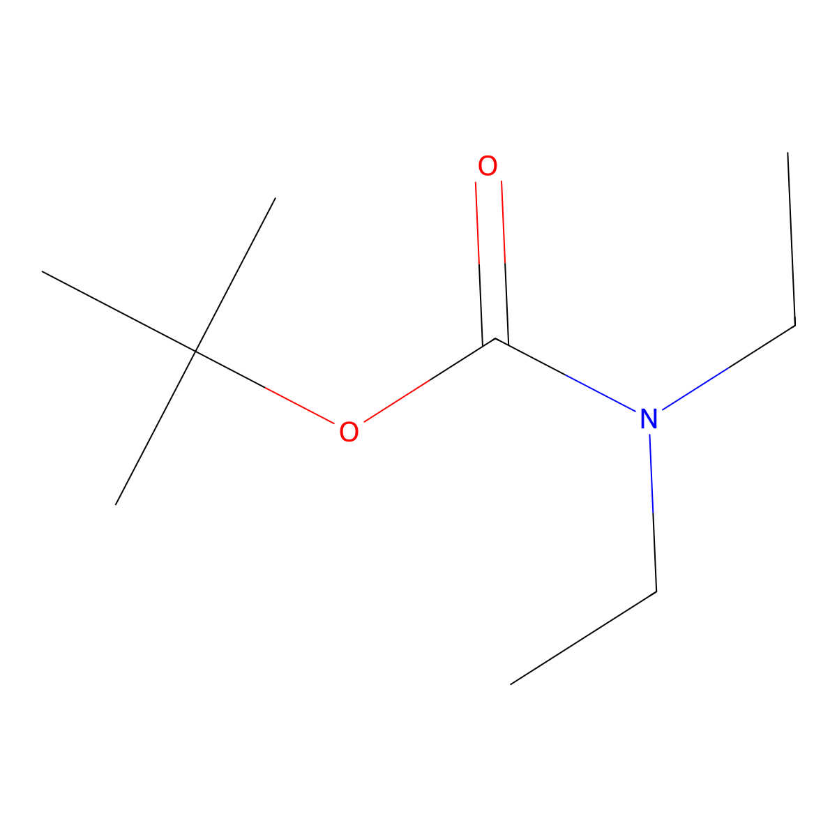 tert-Butyl diethylcarbamate molecular structure, CAS 51170-54-8