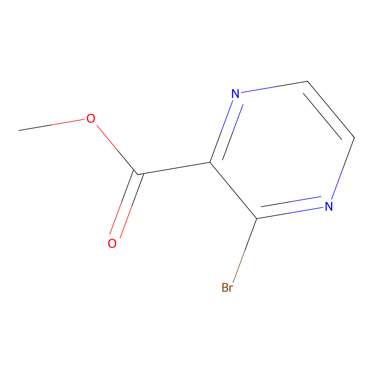 Methyl 3-bromopyrazine-2-carboxylate molecular structure, CAS 51171-02-9