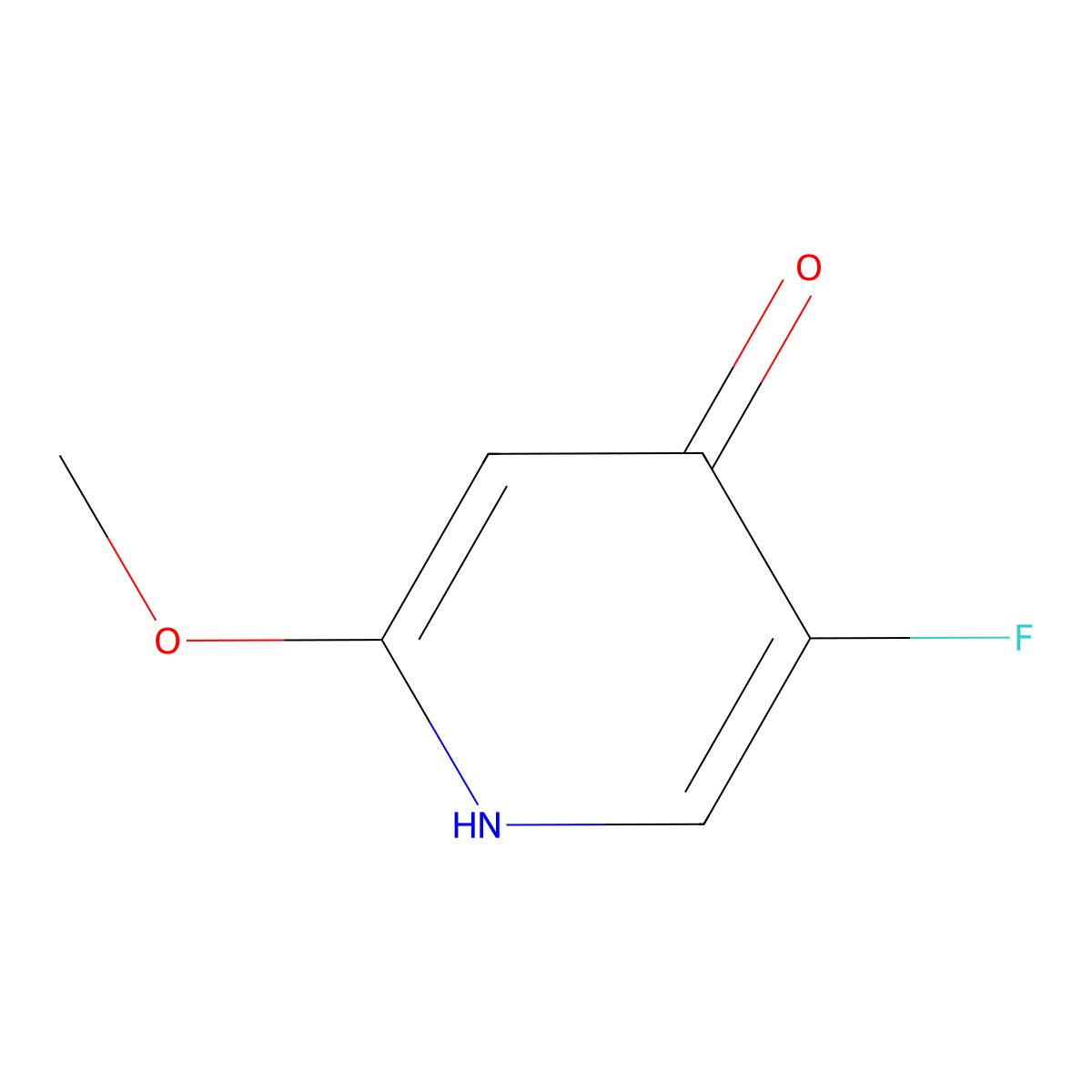 5-Fluoro-2-methoxypyridin-4-ol molecular structure, CAS 51173-14-9