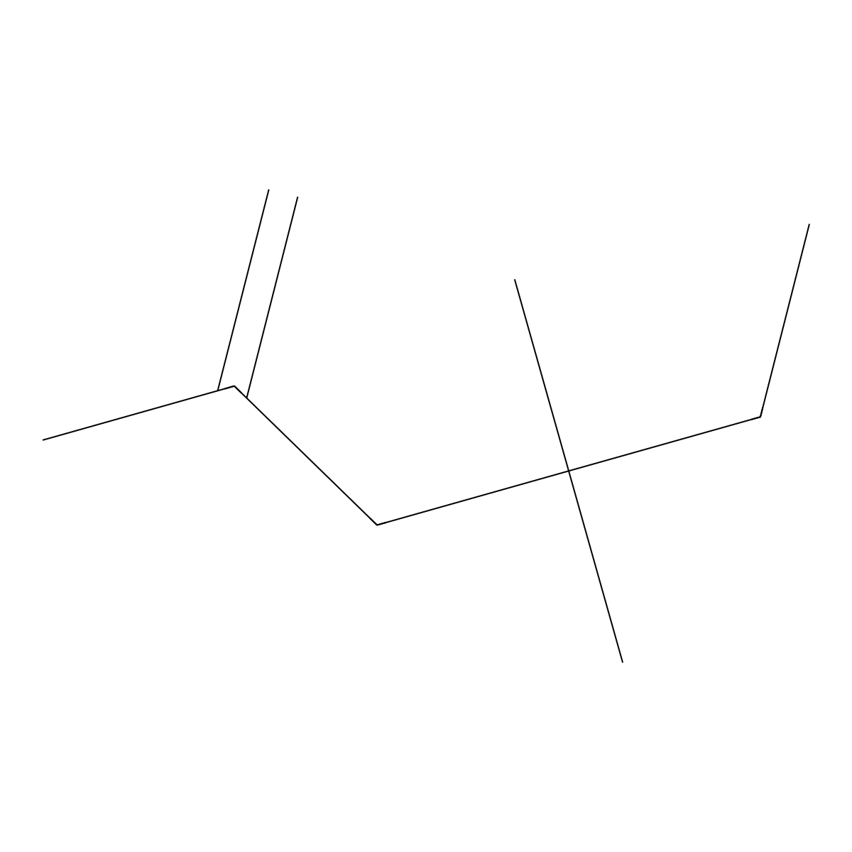 2,4,4-Trimethyl-1-hexene molecular structure, CAS 51174-12-0