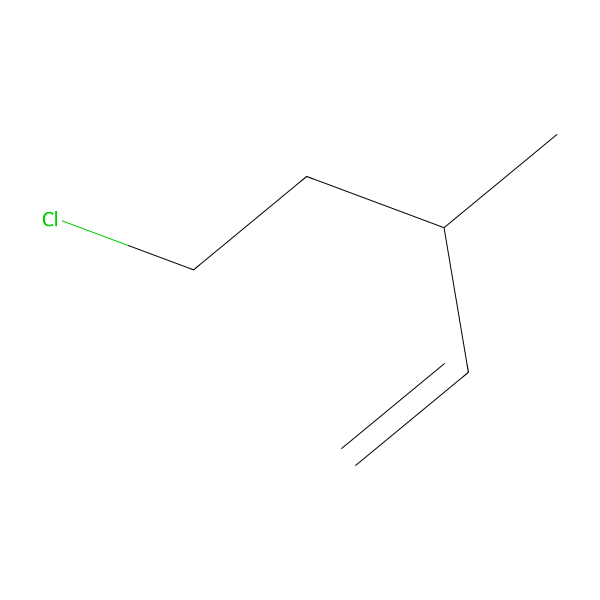 5-Chloro-3-methyl-1-pentene molecular structure, CAS 51174-45-9