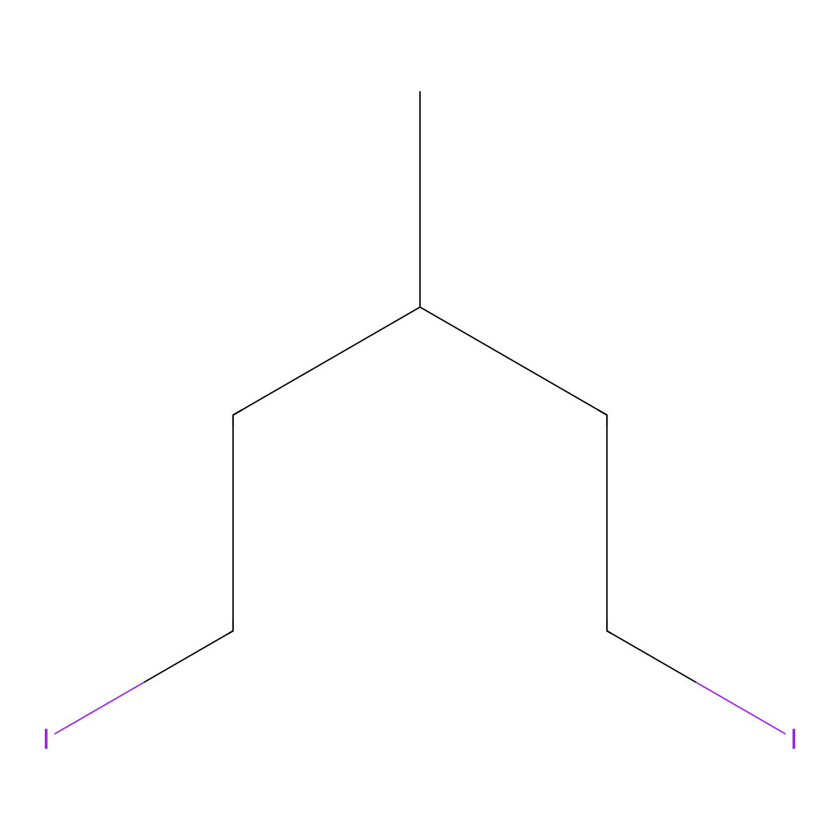 1,5-Diiodo-3-methylpentane molecular structure, CAS 51174-46-0