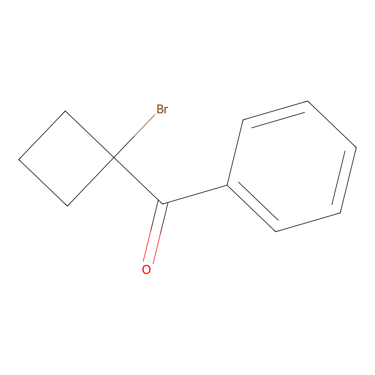 (1-Bromocyclobutyl)(phenyl)methanone molecular structure, CAS 51175-78-1