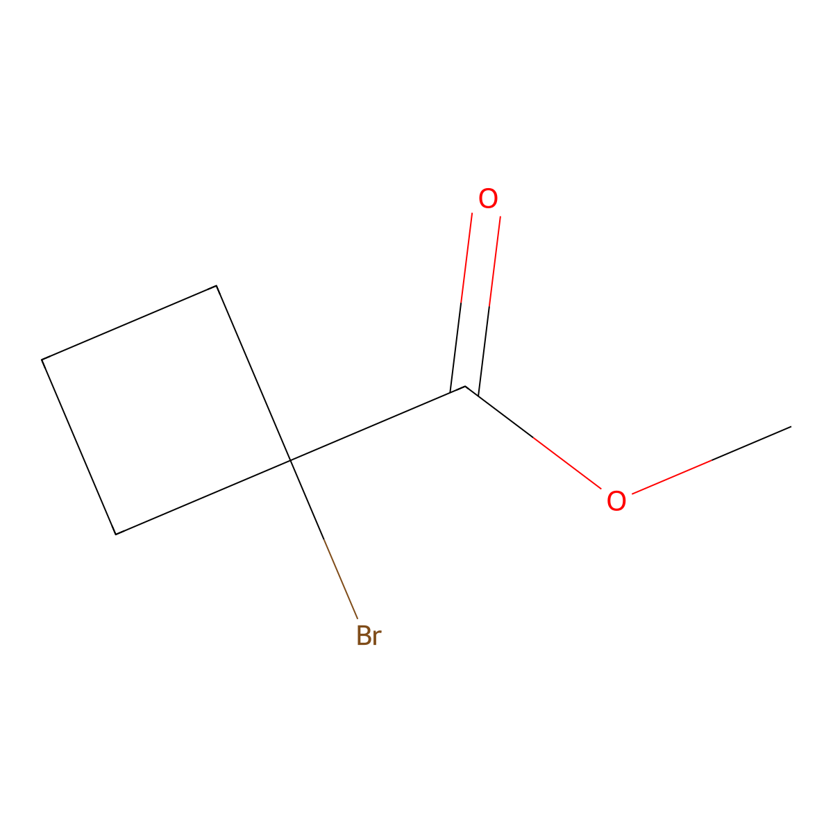 Methyl 1-bromocyclobutane-1-carboxylate molecular structure, CAS 51175-79-2