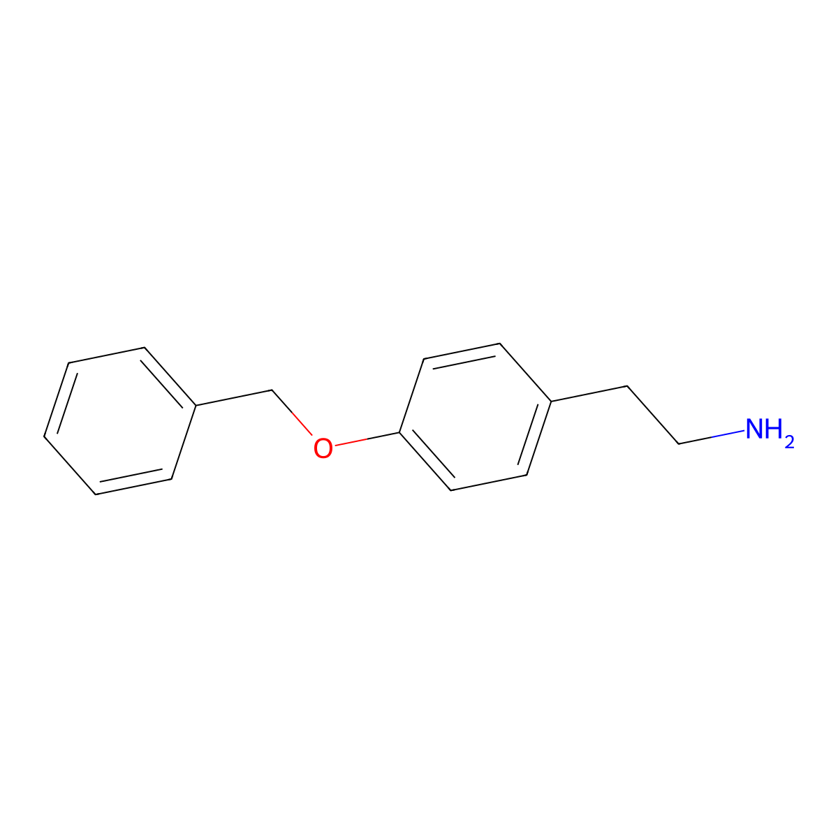 2-(4-Benzyloxy-phenyl)-ethylamine molecular structure, CAS 51179-05-6
