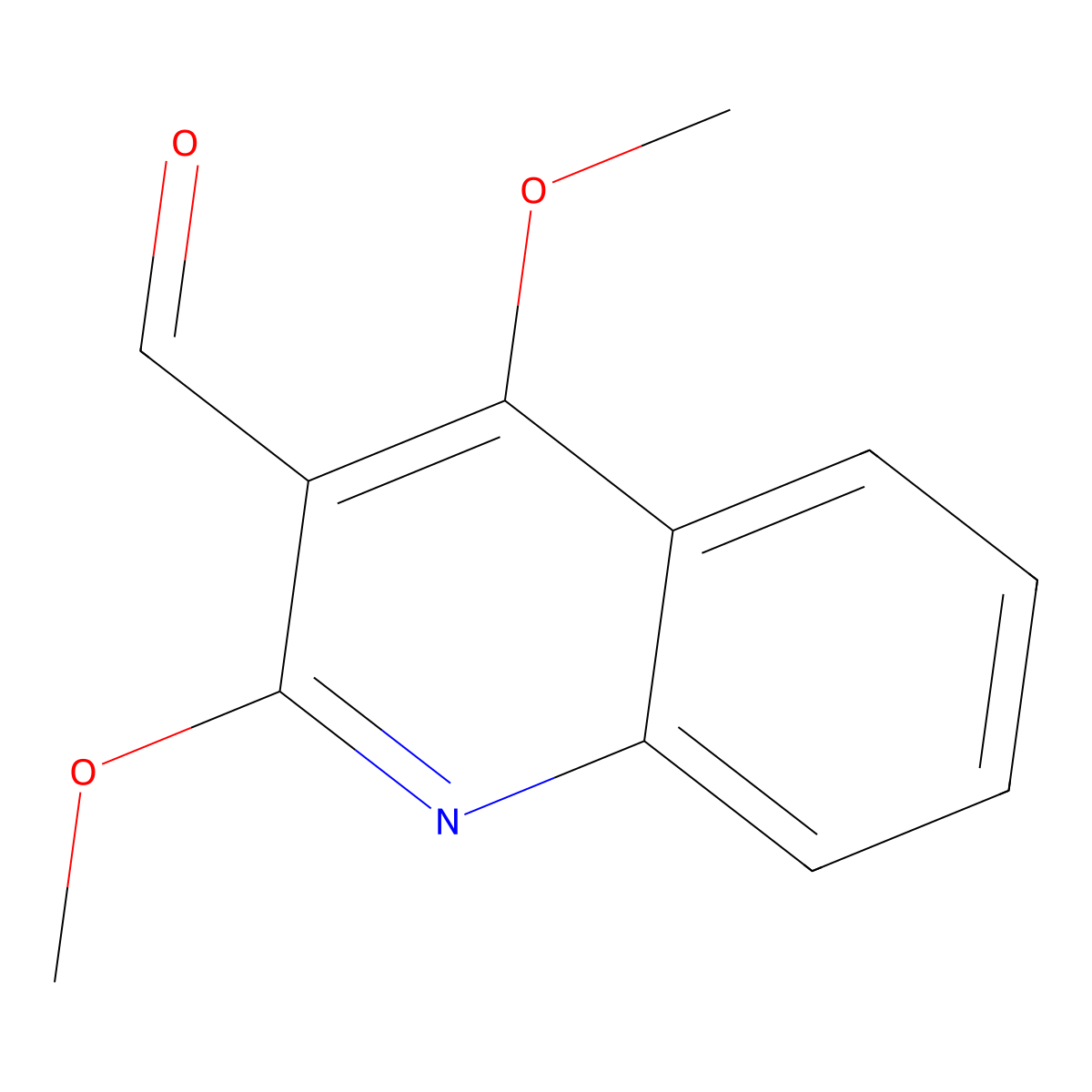 2,4-Dimethoxyquinoline-3-carbaldehyde molecular structure, CAS 51179-18-1
