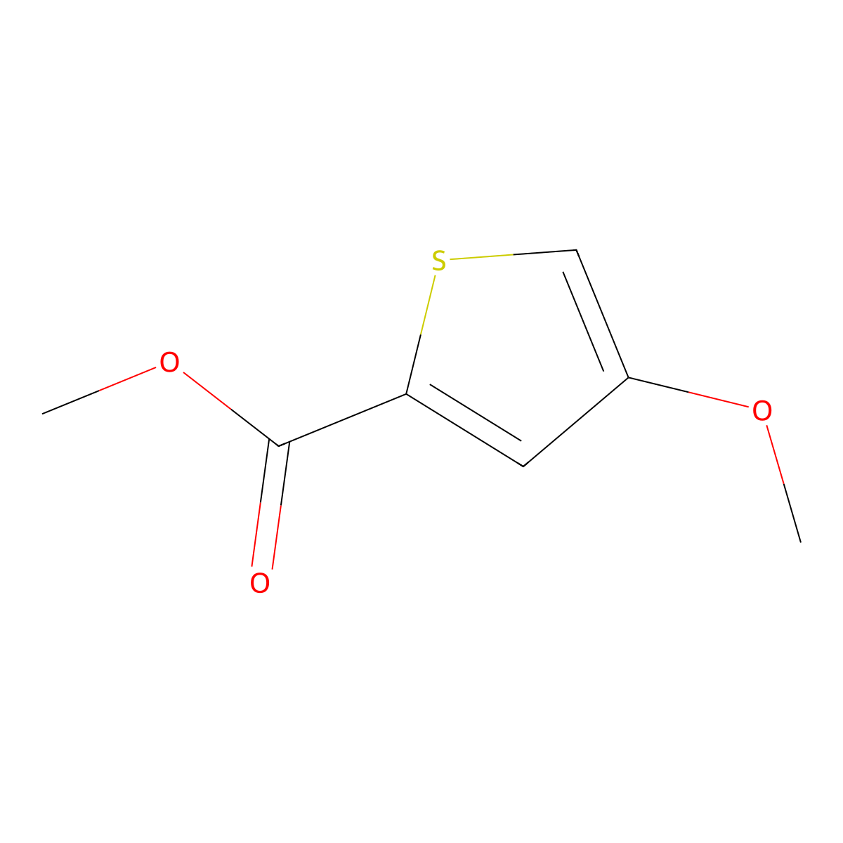 Methyl 4-methoxythiophene-2-carboxylate molecular structure, CAS 5118-05-8