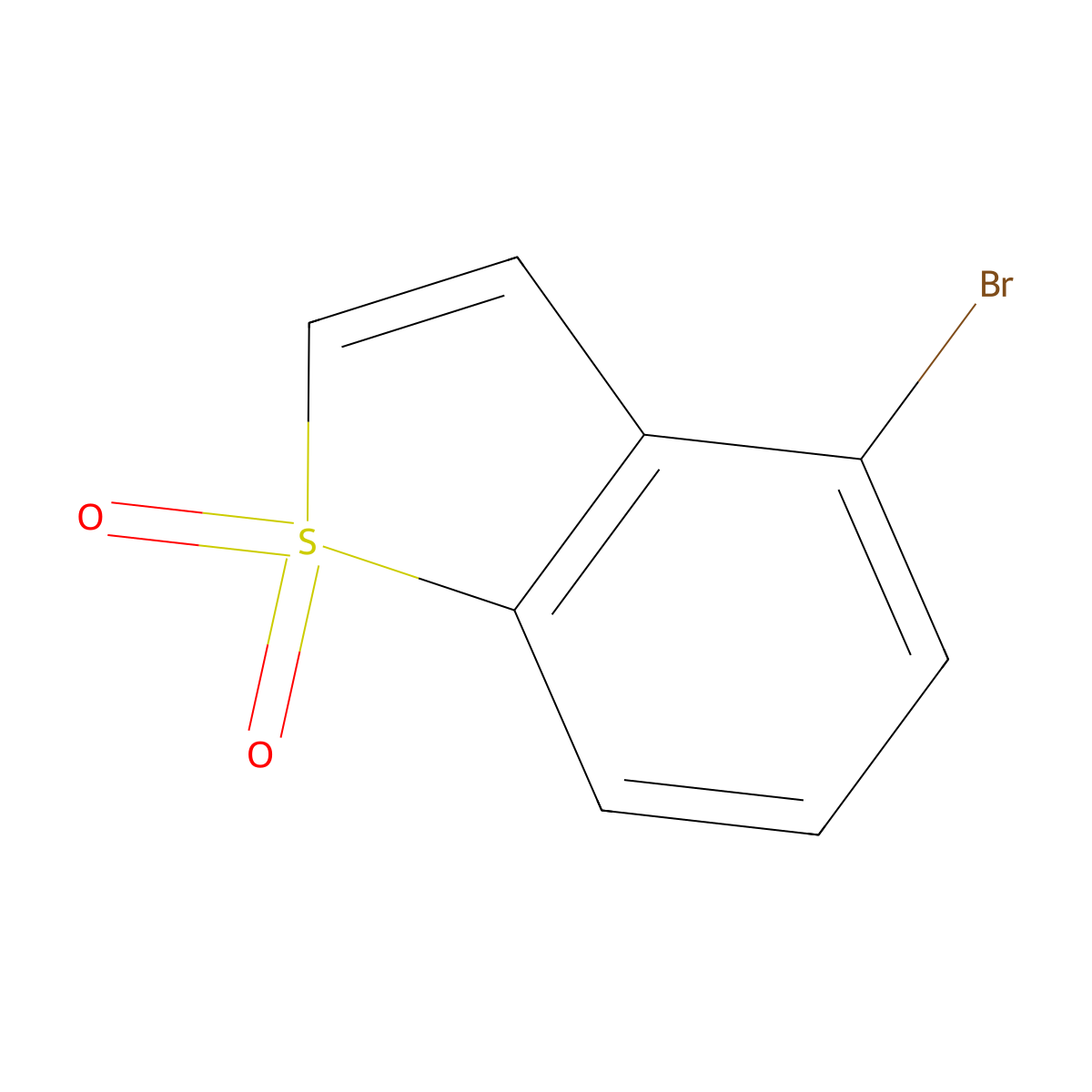Benzo[b]thiophene, 4-bromo-, 1,1-dioxide molecular structure, CAS 5118-14-9