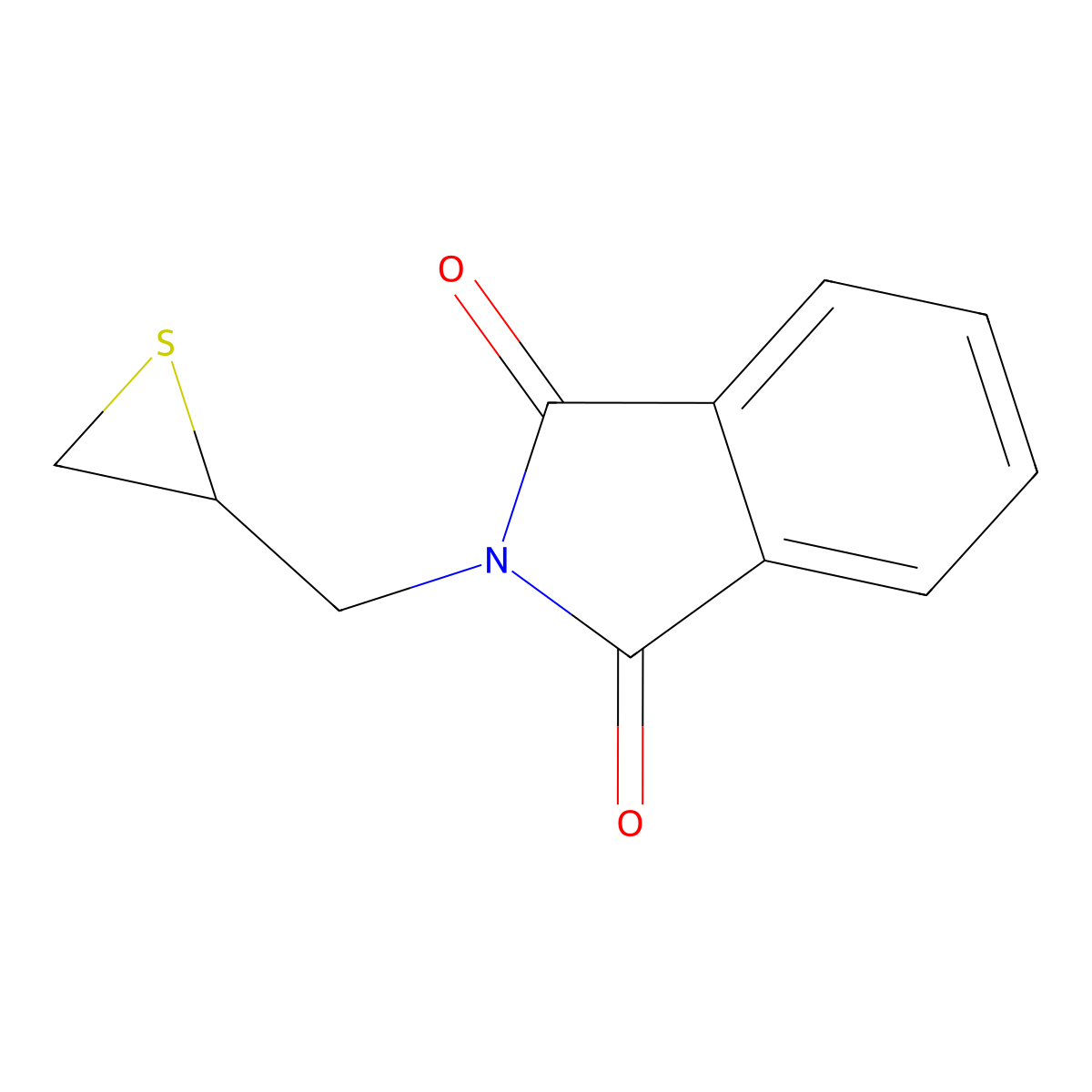 2-(Thiiran-2-ylmethyl)isoindoline-1,3-dione molecular structure, CAS 5119-34-6