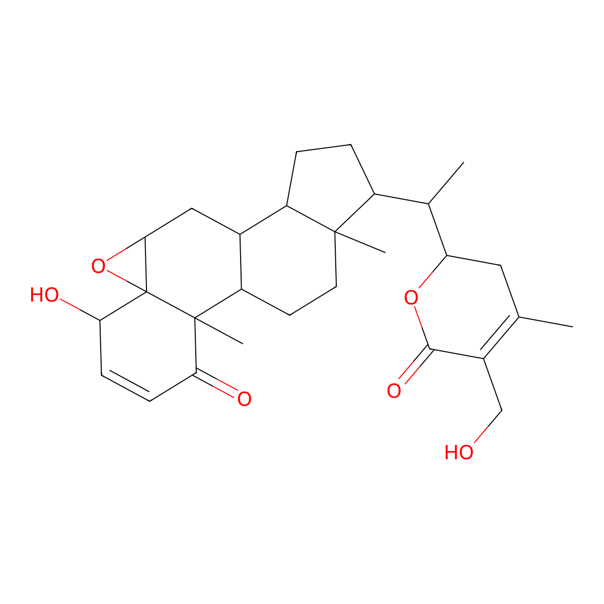 Withaferin A molecular structure, CAS 5119-48-2