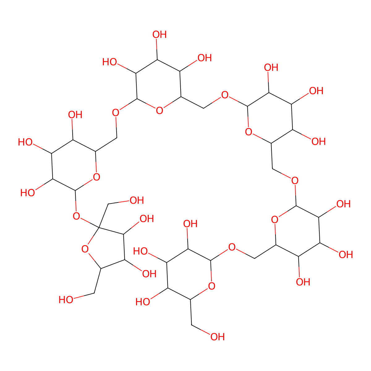 Ajugose molecular structure, CAS 512-72-1