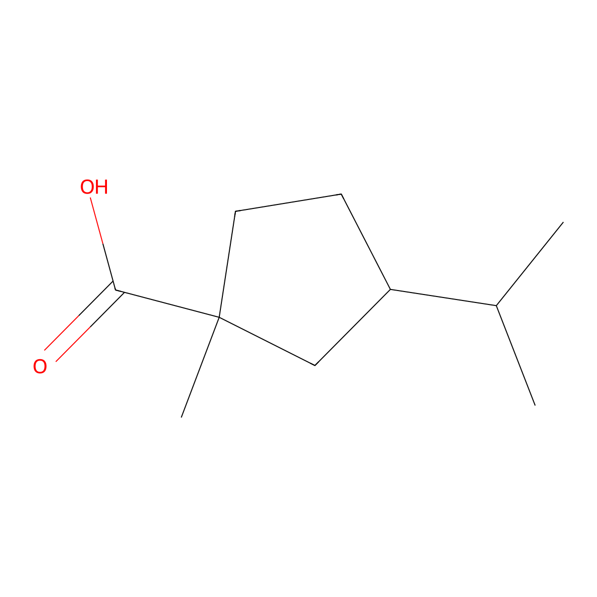 Fencholic acid molecular structure, CAS 512-77-6