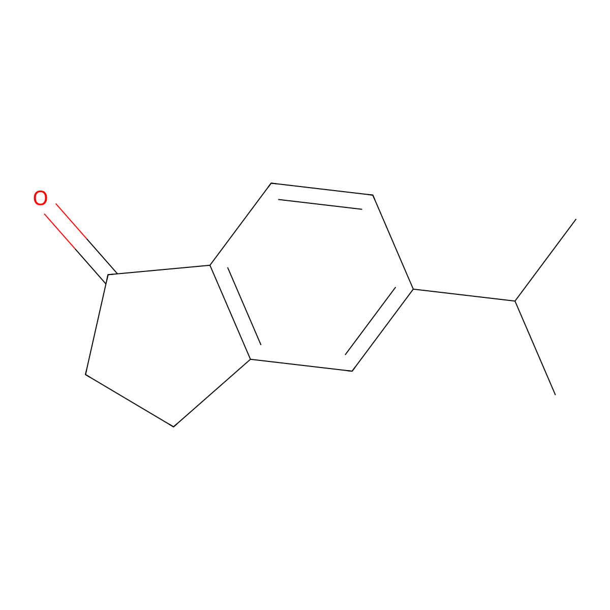 5-Isopropyl-2,3-dihydro-1H-inden-1-one molecular structure, CAS 5120-34-3