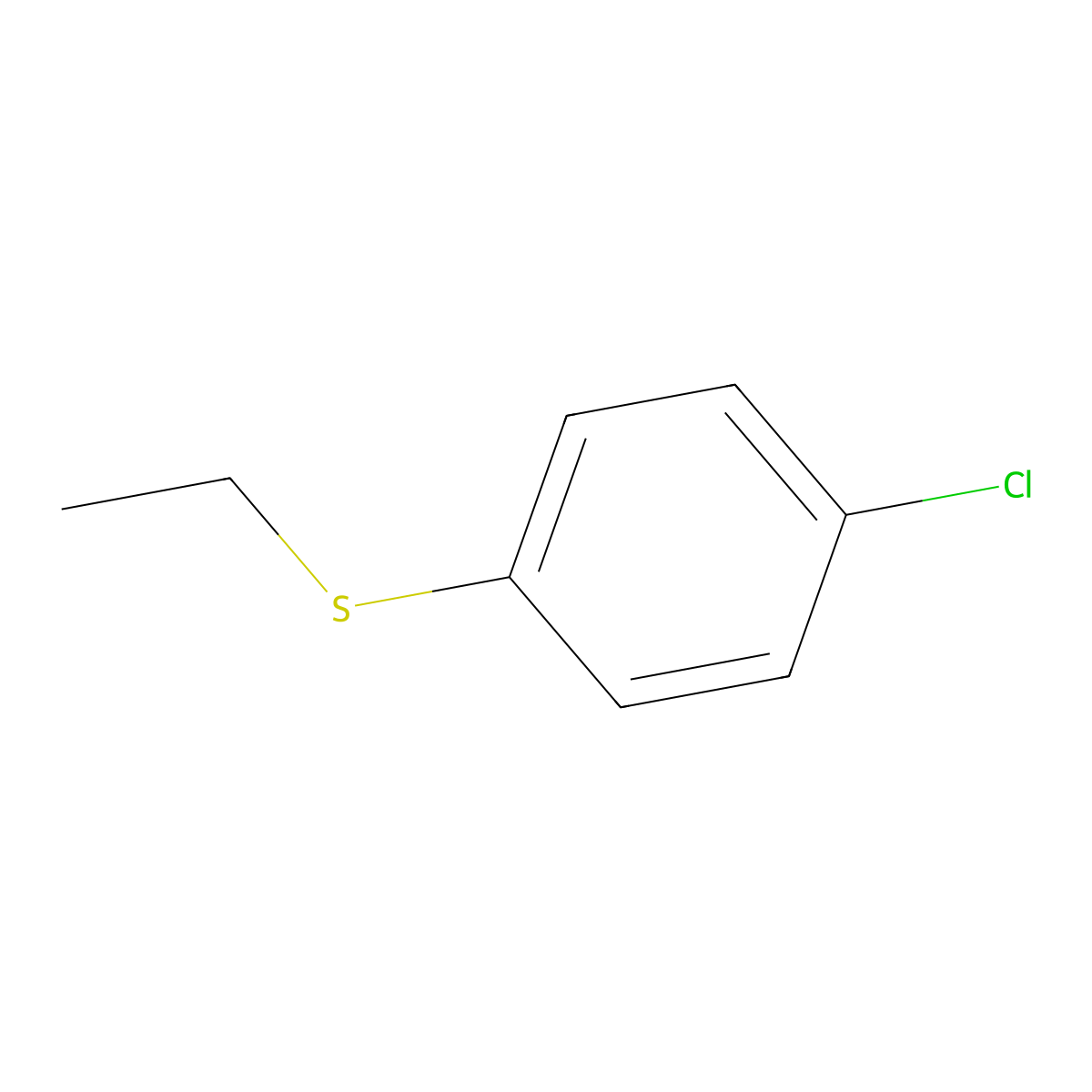 1-Chloro-4-(ethylthio)benzene molecular structure, CAS 5120-72-9